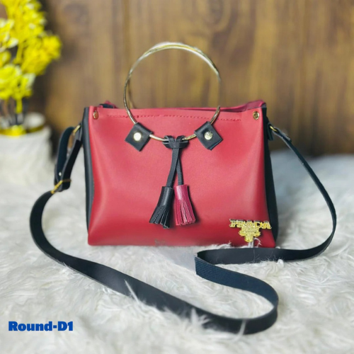 Red Round Handle Bags