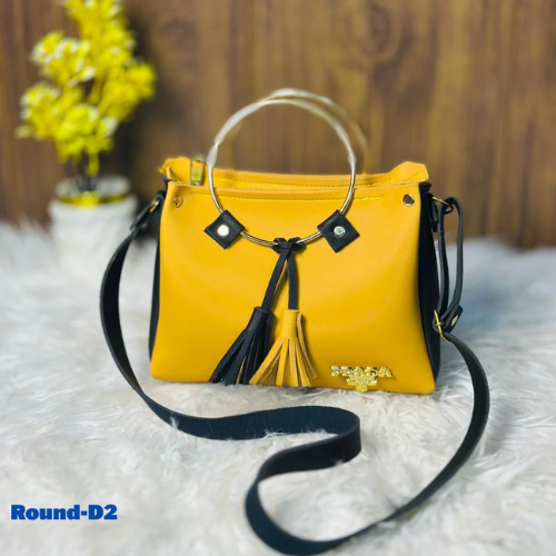 Yellow Round Handle Bags